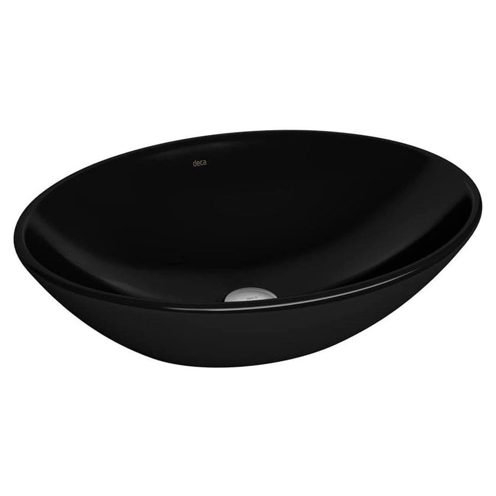 Cuba de Apoio Lavatório Universal Oval 37X50cm Ébano - L.68.95