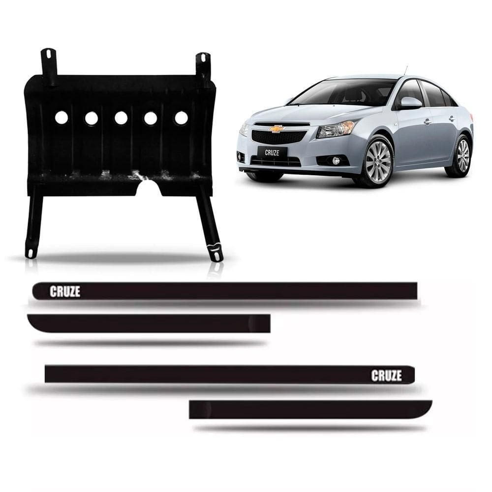 Protetor Carter Cruze 2013 A 2016 + Jogo De Frisos Lateral