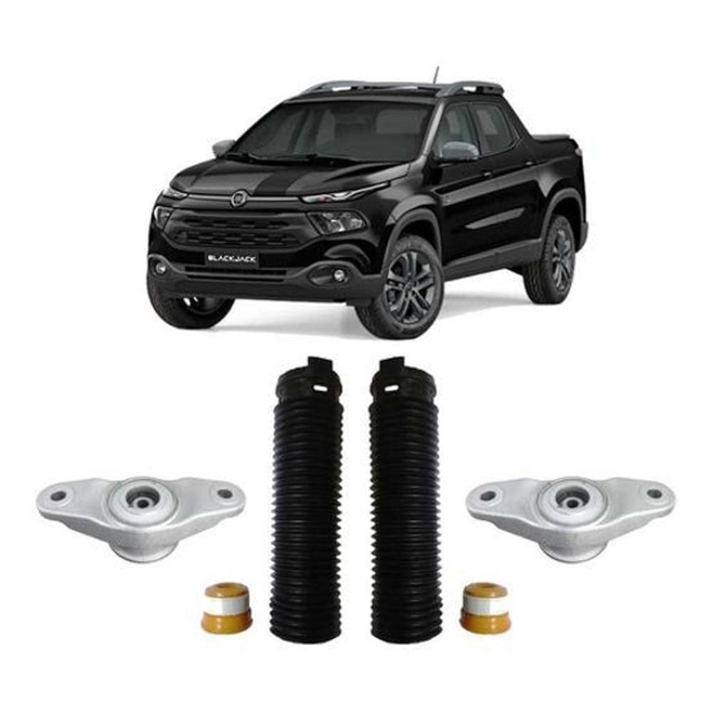 2 Kit Coxim Suspensão Traseira Fiat Toro 2017 2018 2019 2020