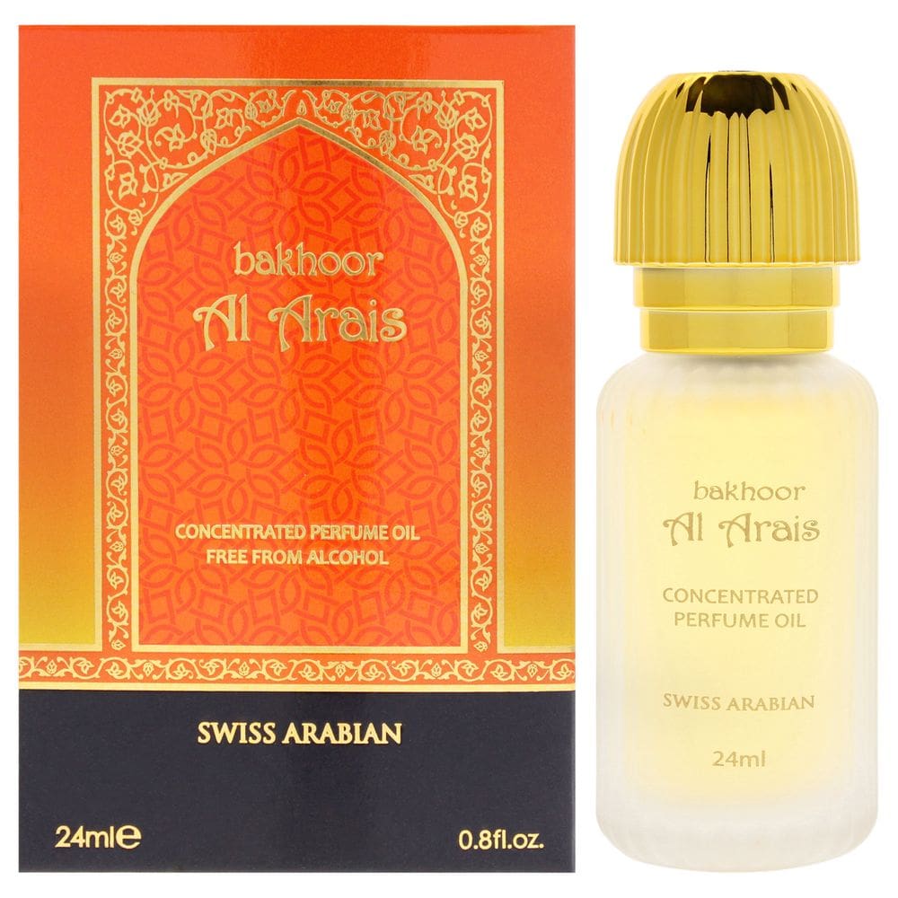 Óleo de perfume Swiss Arabian Bakhoor Al Arais 24mL para mulheres