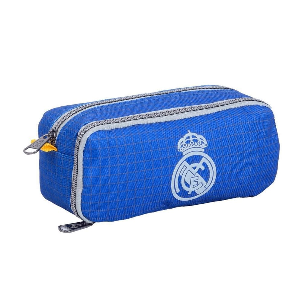 Estojo Duplo Real Madrid Esportivo 2 Compartimentos Escolar