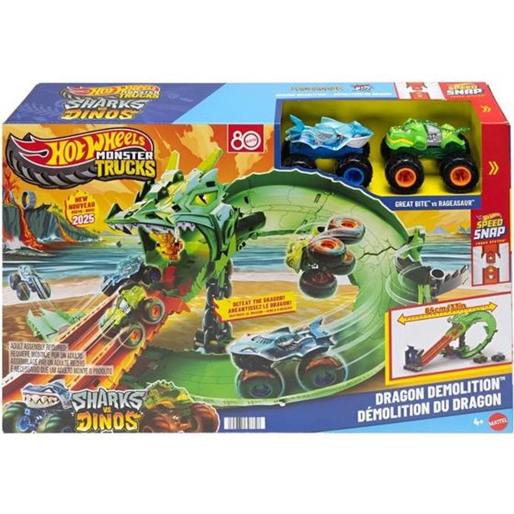 Pista Hot Wheels Demolição Do Dragão Mattel Jfr06