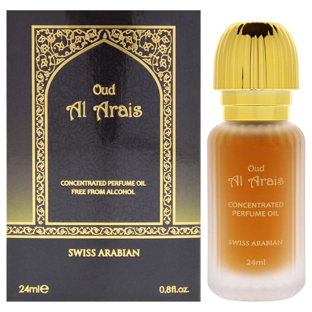 Óleo de perfume Swiss Arabian Oud Al Arais 24mL para mulheres