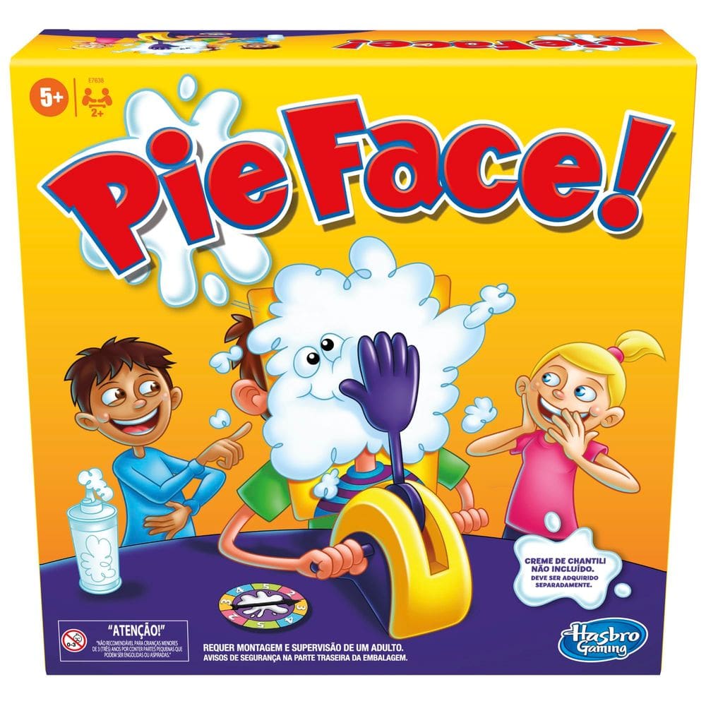 Jogo de Tabuleiro Hasbro Gaming Pie Face Whipped Cream Kids 5+
