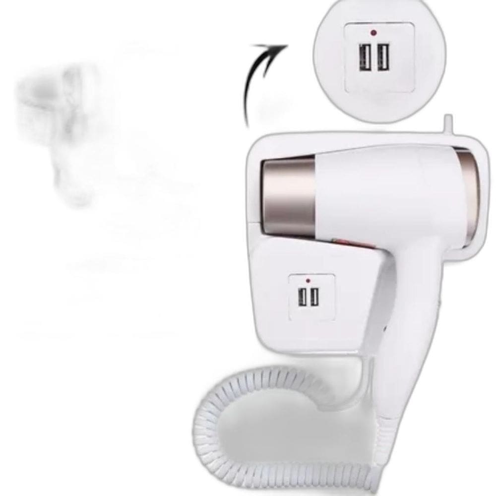 Secador De Cabelos Portátil 220V Banheiro Profissional Hotel