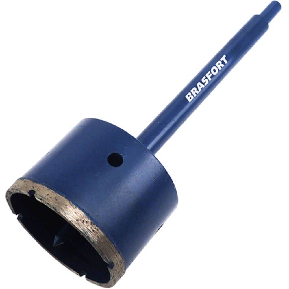 Serra Copo Diamantada com Haste 90mm - 7947 - BRASFORT