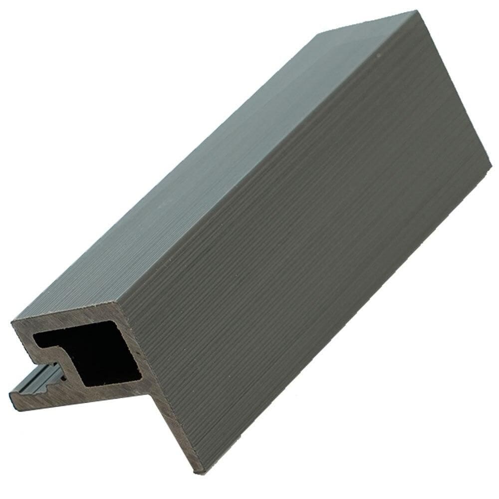 Acabamento para Painel Ripado Modaza 1/2 WPC Externo, 4,95 x 290 cm, Gray