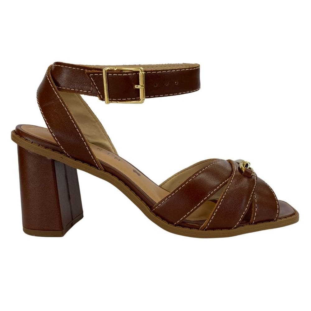 Sandália Ramarim 2550204 Feminino Rum saltinho casual