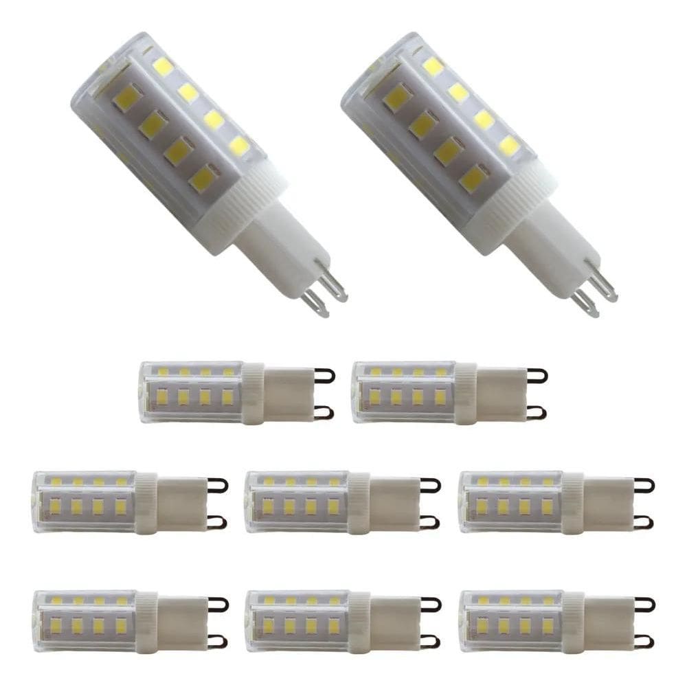 2X Kit 10 Lâmpadas Led G9 Halopim 5W 6500K Luz Branco Frio -