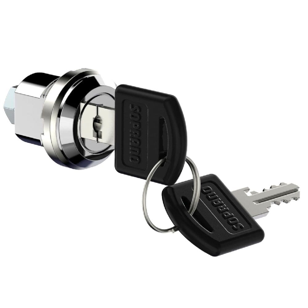 Fechadura Para Móveis De Aço 0511 90º Rosca Total 1 Peça e Linguenta Furo Quadrado 8,4 Com Dobra De 1,5X49 Embalagem Autosserviço - SOPRANO