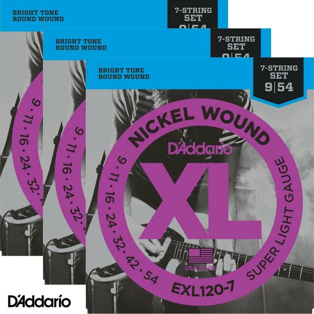 Kit 3 Encordoamentos Guitarra Daddario Xl Exl120 009