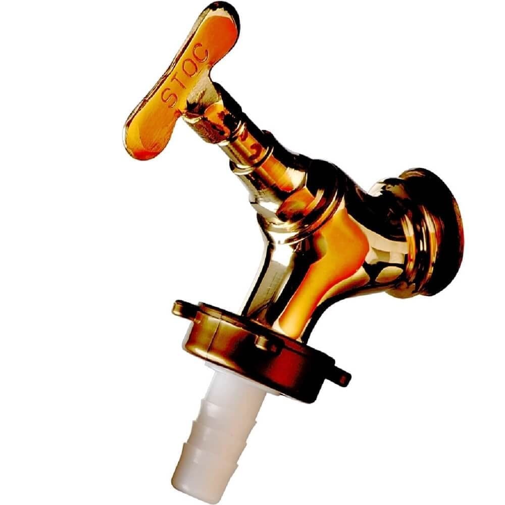 Torneira de Parede Baby Amarela 1/2”” para Jardim 1127 - 1952 - STOC