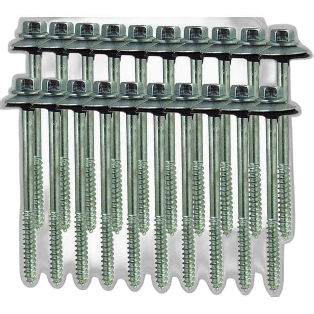Kit 20 Parafuso Para Telha Com Arruelas 5/16``X85 Mm
