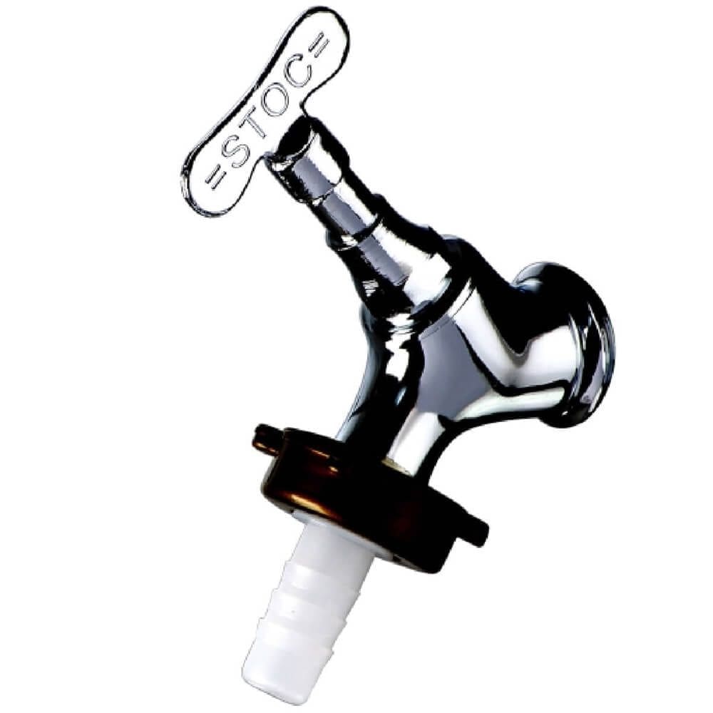 Torneira de Parede Baby Cromada 1/2”” para Jardim 1127 - 1969 - STOC