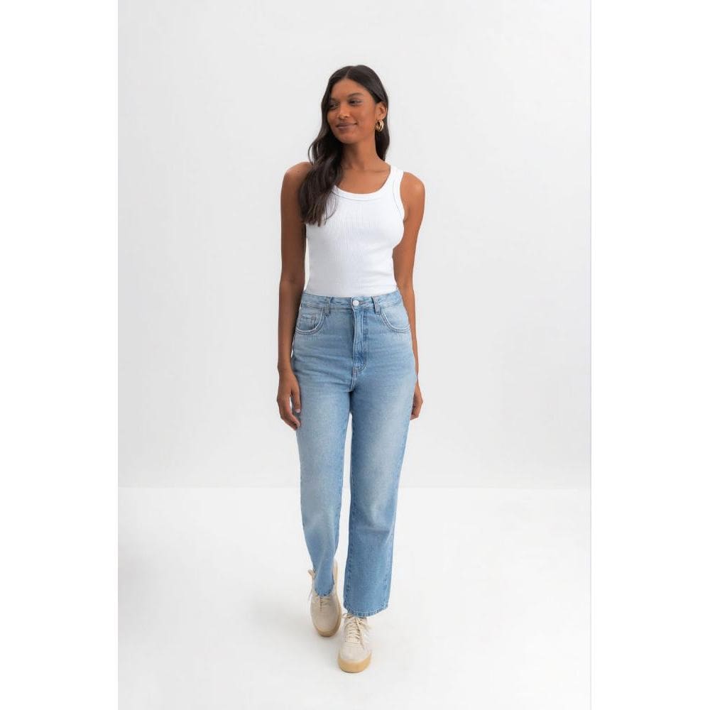 Calça reta feminina jeans Essendi - 34