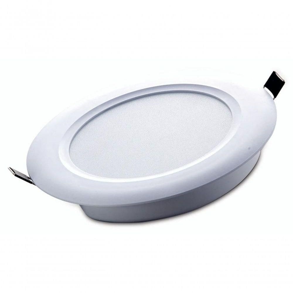 Plafon Led Tramontina Redondo De Embutir Slim 1500 Lm 18 W Bivolt 3000 K Luz Amarela