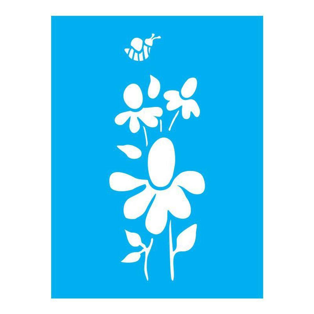 Stencil Tamako Country Floral - 15X20Cm - Ref A3502