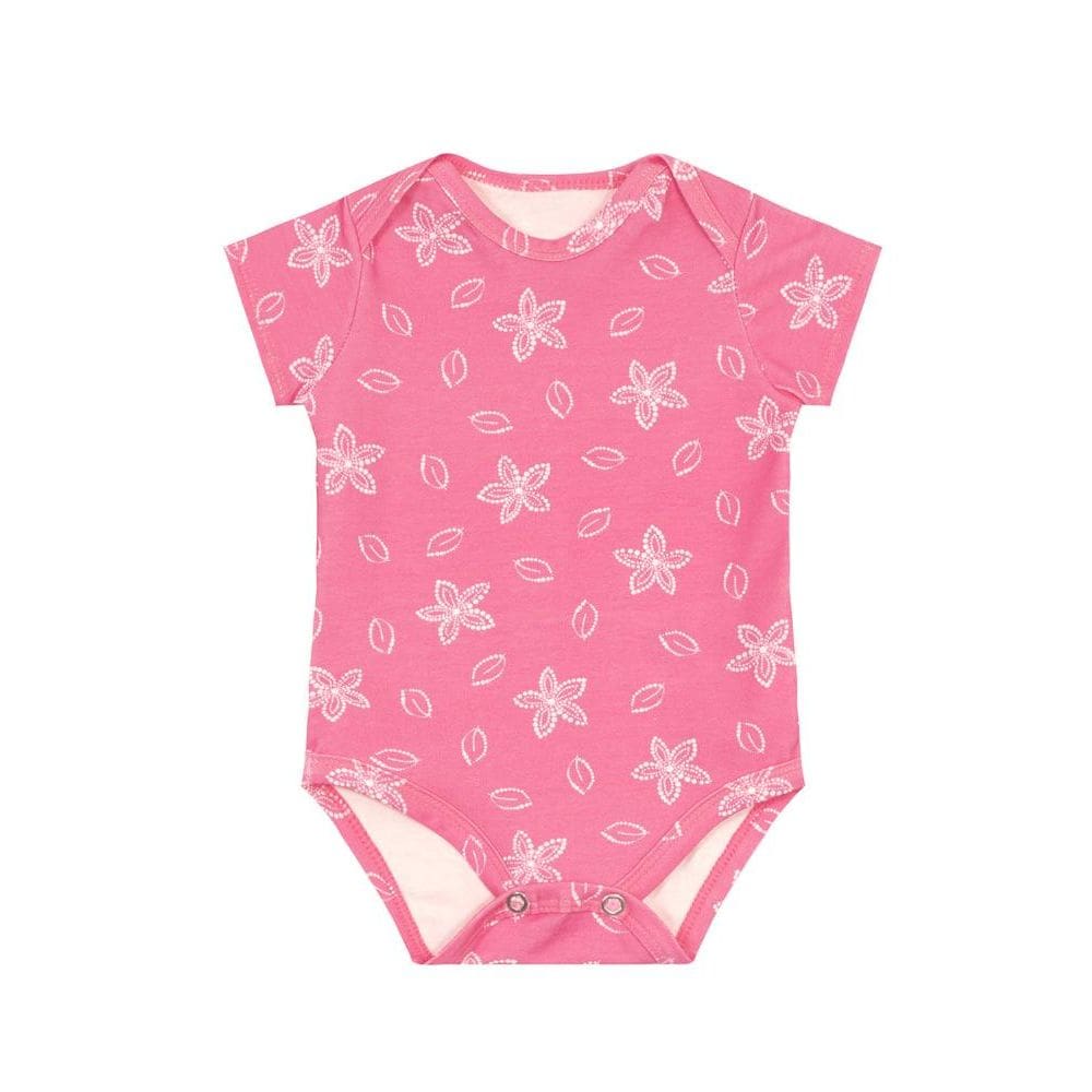 Body bebê menina de florzinha Brandili Baby