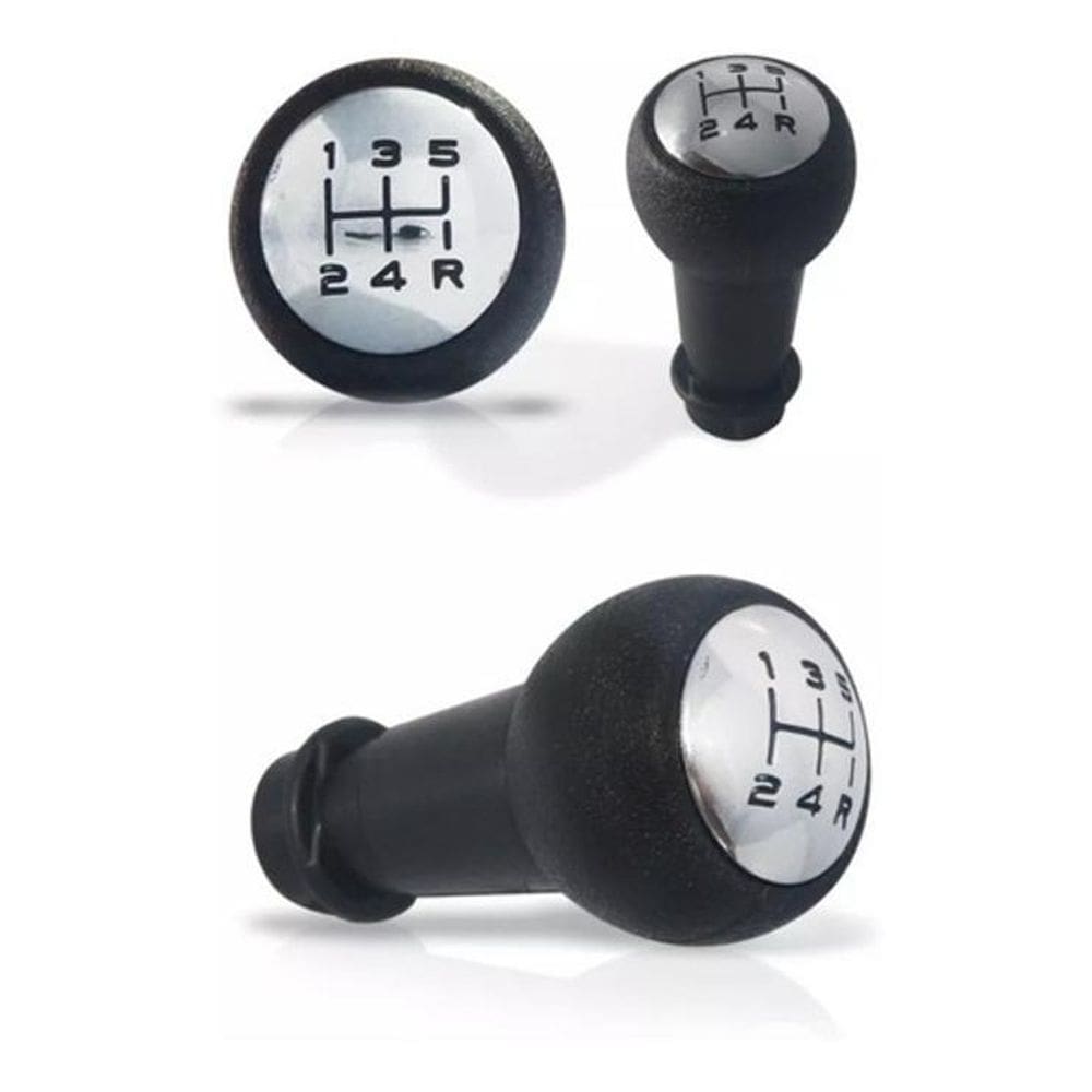 Manopla Bola Câmbio + Coifa Citroen C3 Aro Preto 2003 A 2012