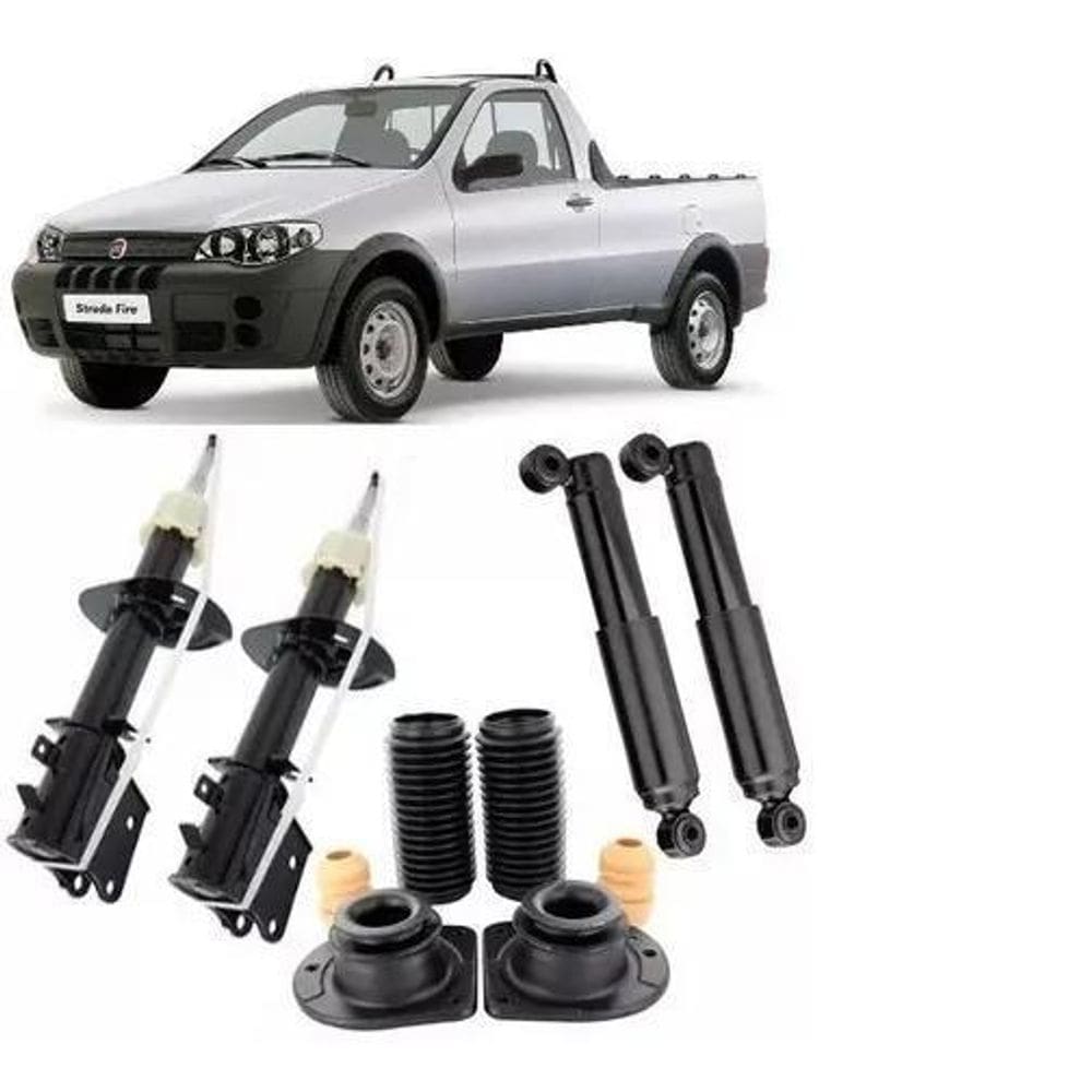 4 Amortecedor+ Kit Suspensão Strada 2009