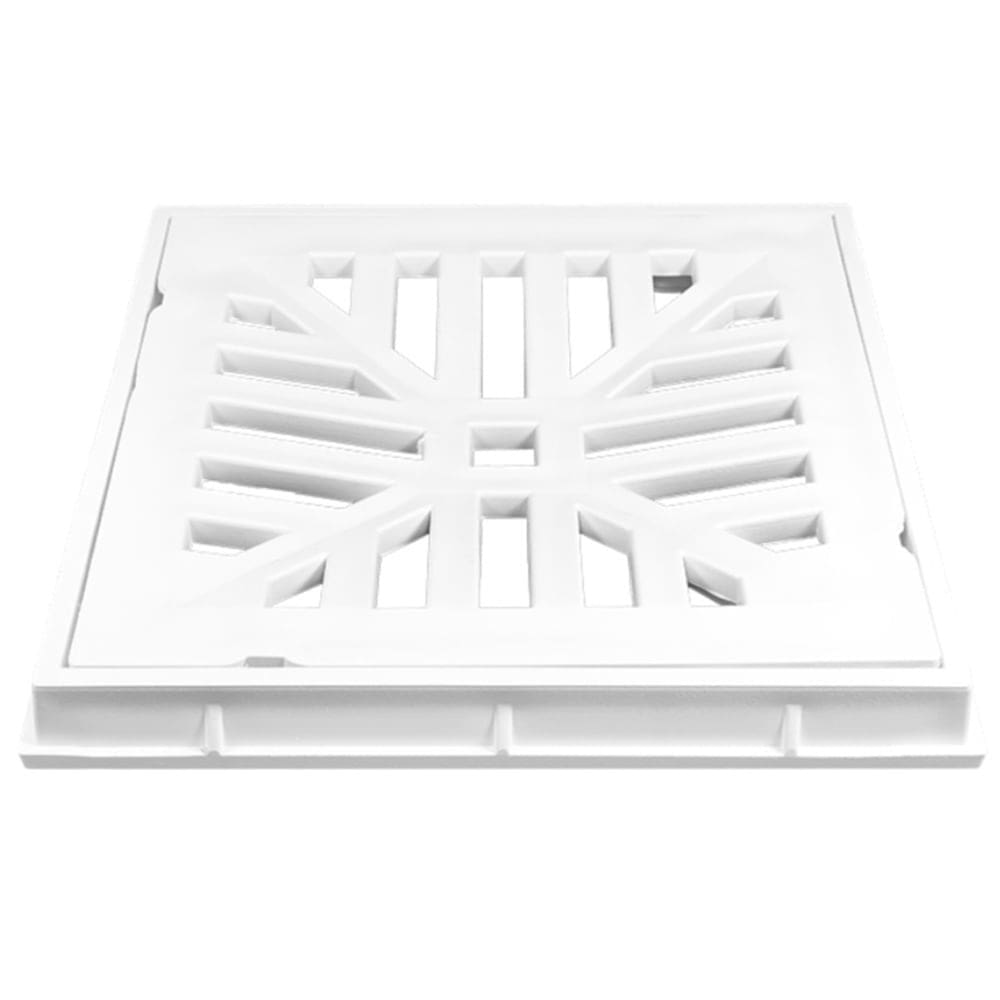 Grelha Reforçada Branca com Porta-Grelha 25 x 25 cm - 1636 - ESTRELA