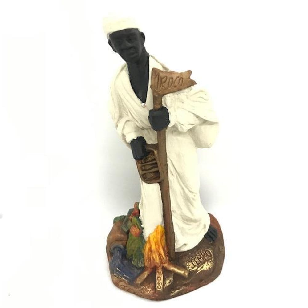 Escultura De Orixá Tempo Iroko 25 Cm Em Resina