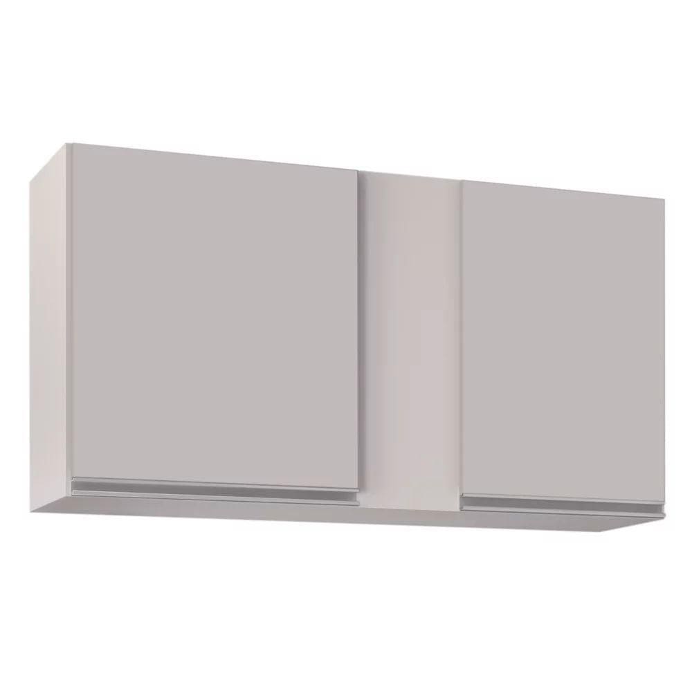 Armário Aéreo De Cozinha 02s Agata Branco 100cm