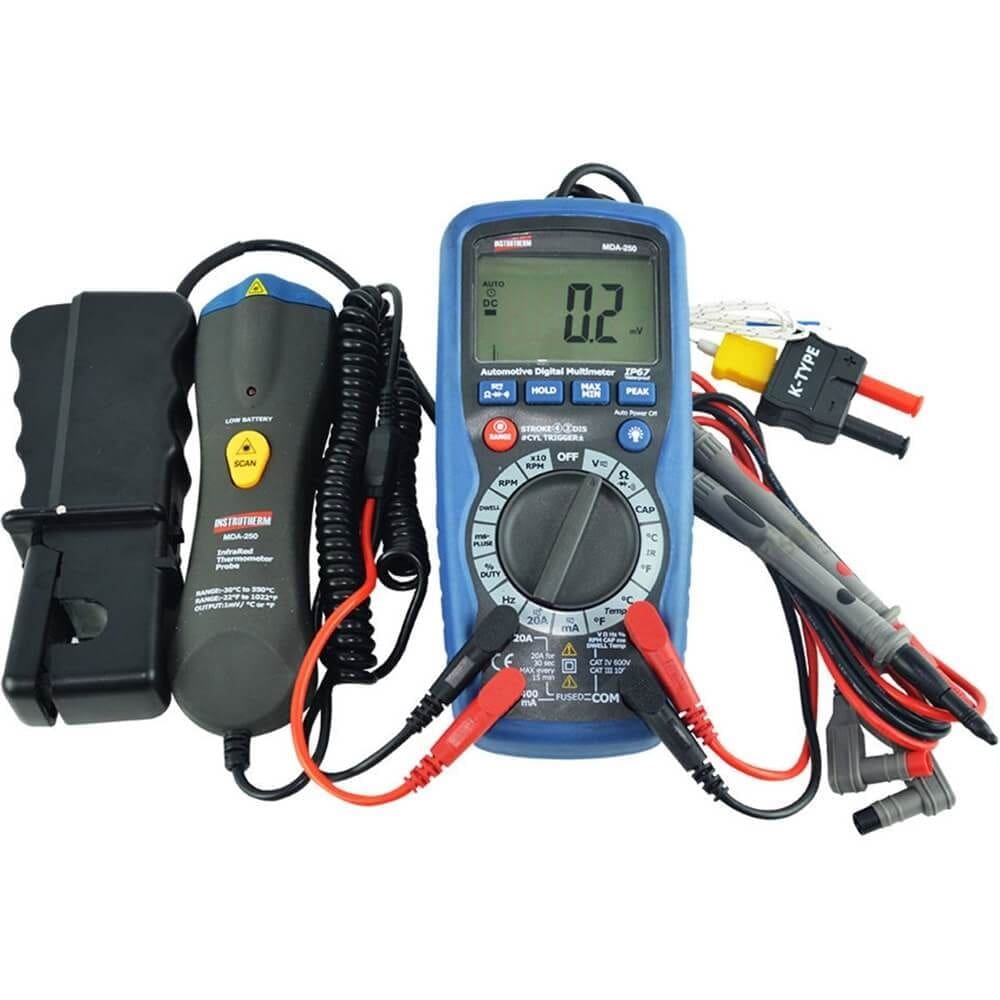 Multímetro Automotivo com Termômetro Infravermelho MDA-250 - 06620 - INSTRUTHERM