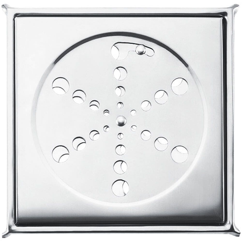 Grelha Inox Quadrada com Caixilho 15x15cm - PR7411 - PINCÉIS ATLAS