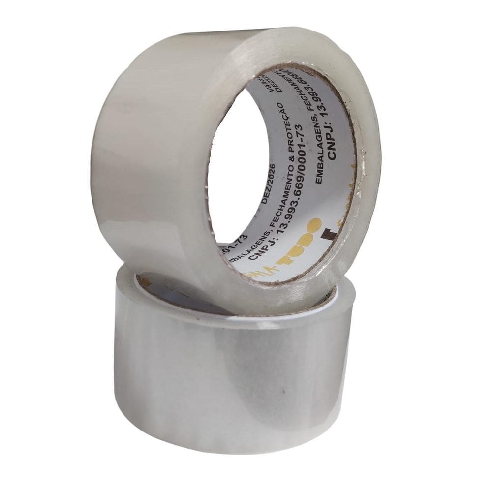 Kit 20 Rolos Fita Adesiva Durex 48X100 Mts Larga Embalagens