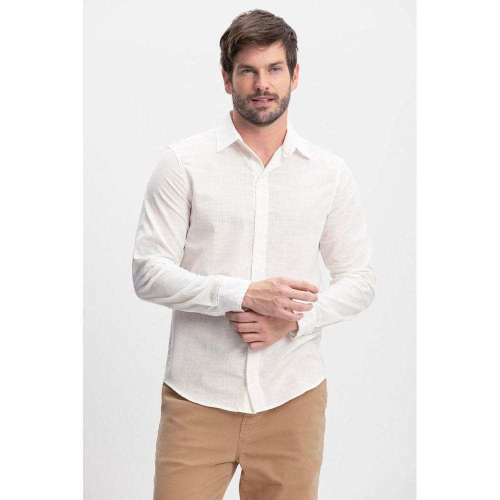 Camisa Verano Linho Masculina Essendi P