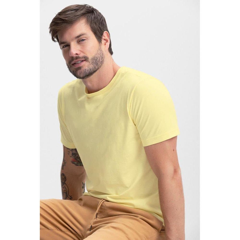 Camiseta masculina em meia malha Essendi - P