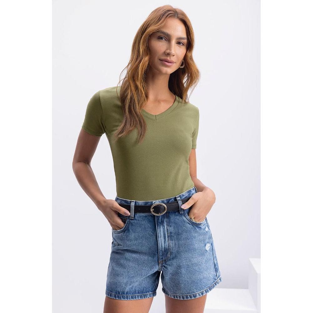 Blusa feminina em cotton Essendi - M