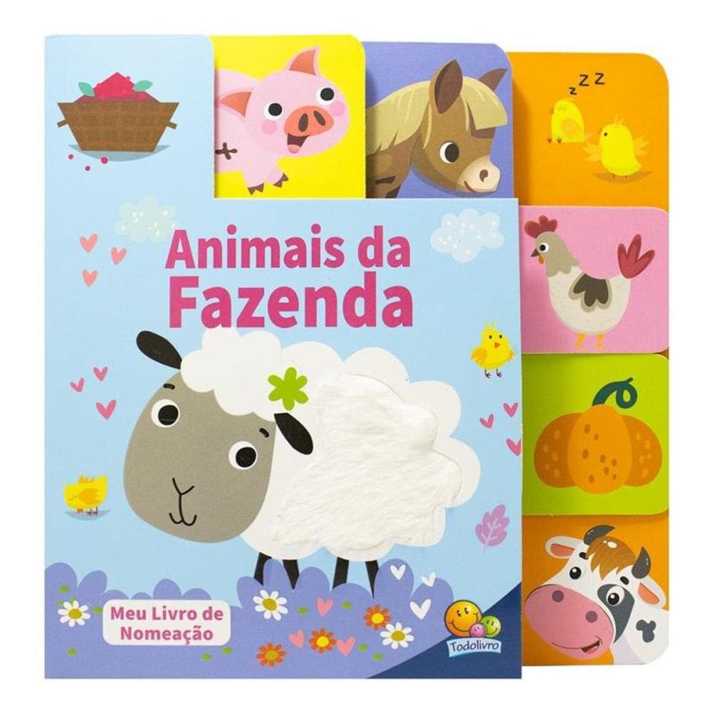 Meu Livro De Nomeação - Abas E Texturas: Animais Da Fazenda