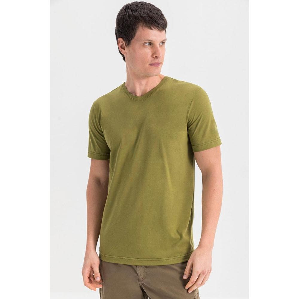 Camiseta masculina em meia malha Essendi - P