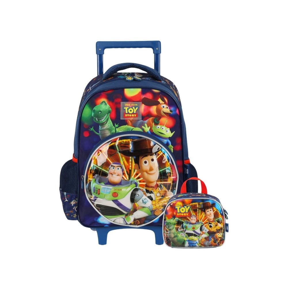 Kit Escolar Mochila De Rodas+Lancheira Toy Story - Laranja