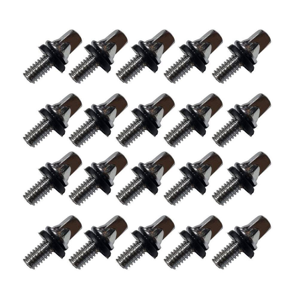 Kit 20 Parafuso Para Pedal De Bumbo Bateria 12Mm X 5Mm 7/32
