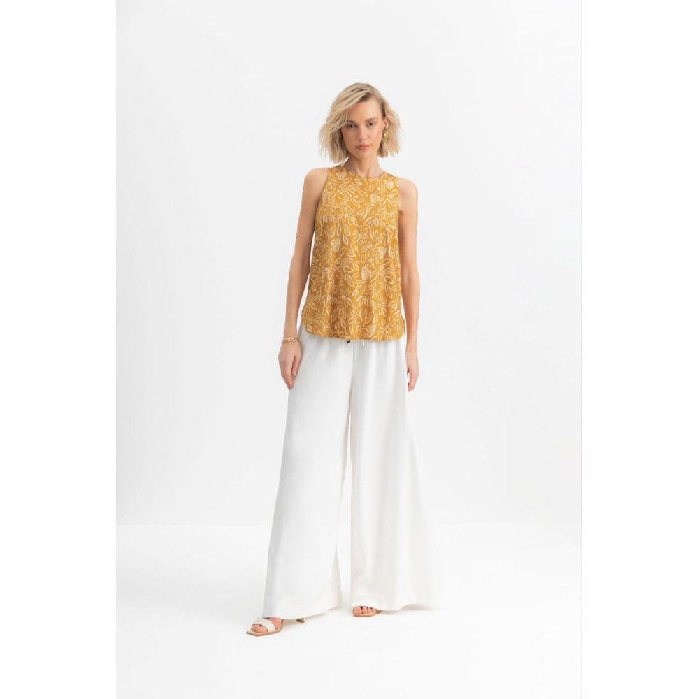 Blusa feminina floral em viscose Essendi - G