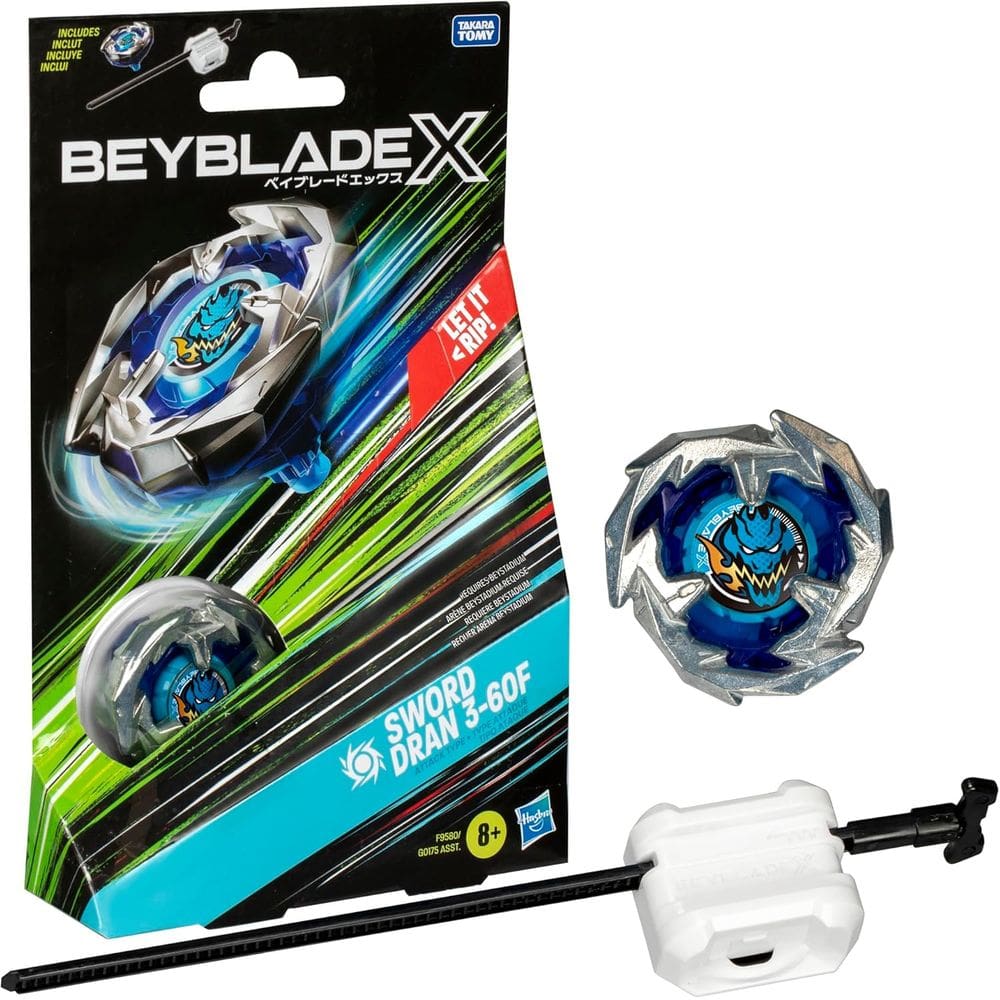 Beyblade Xtreme SWORD DRAN 3-60F Lançador Hasbro F9580