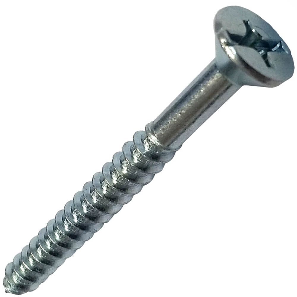 Parafuso para Madeira com Cabeça Chata 5,5x75 com 20 Unidades - PMD/75 - FIXTIL