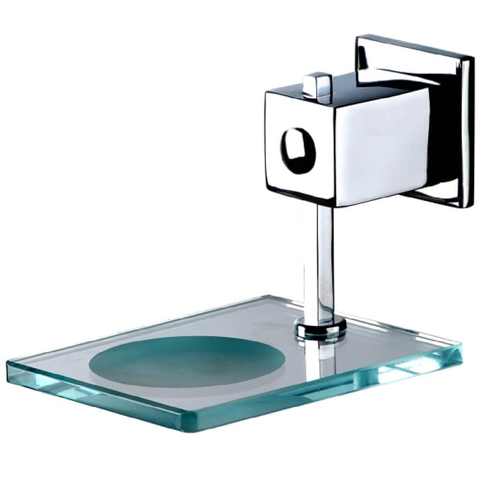 Saboneteira Vidro Quadrada 1035 C/91 - 895634 - STOC
