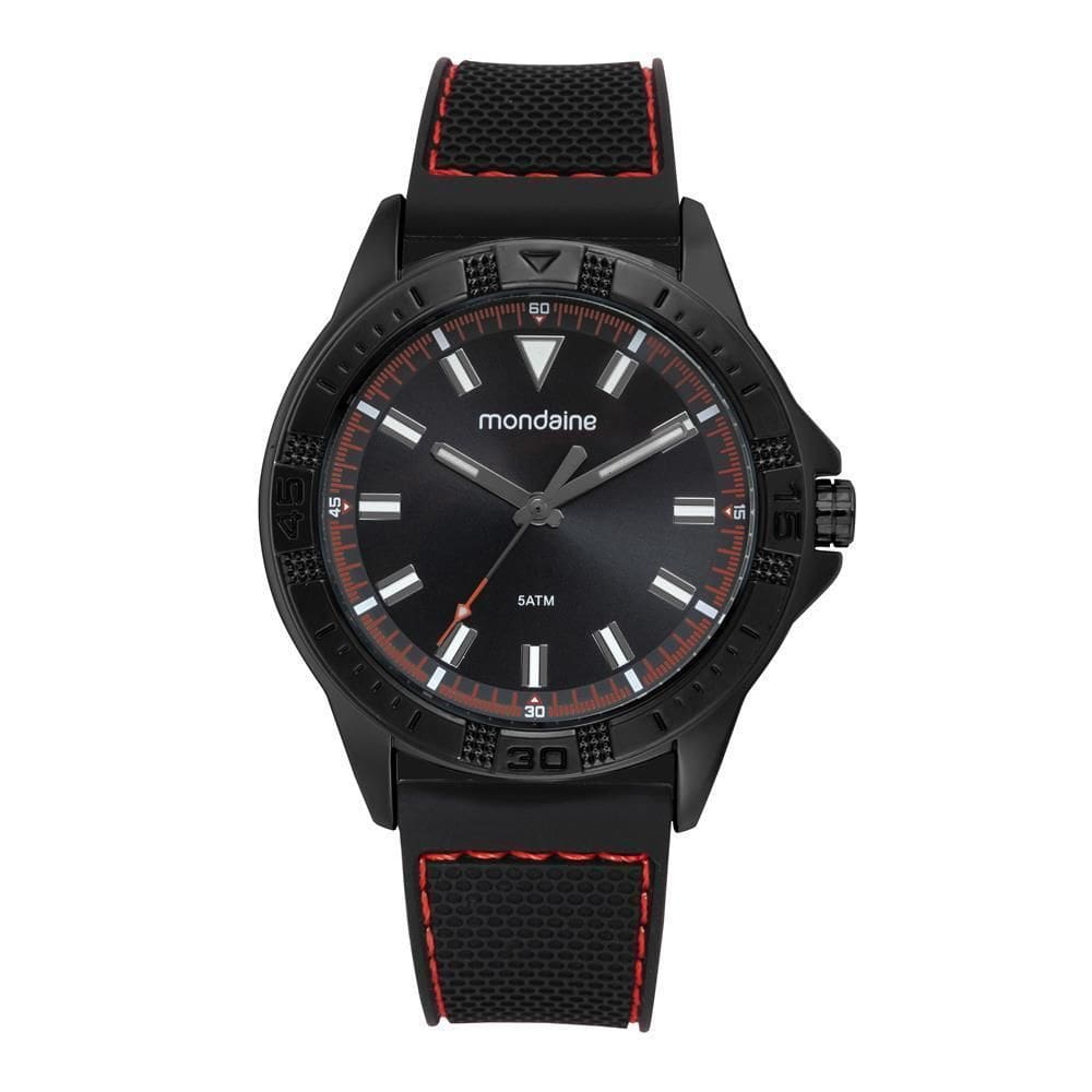 Relogio Mondaine Masculino Ref: 99787Gpmvpi2 Esportivo Black