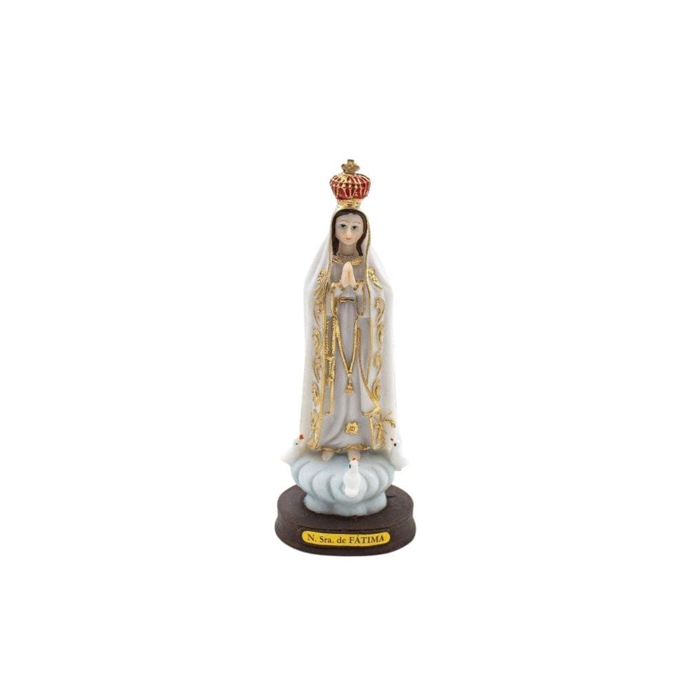 Imagem Nossa Senhora De Fatima Resina 15 Cm