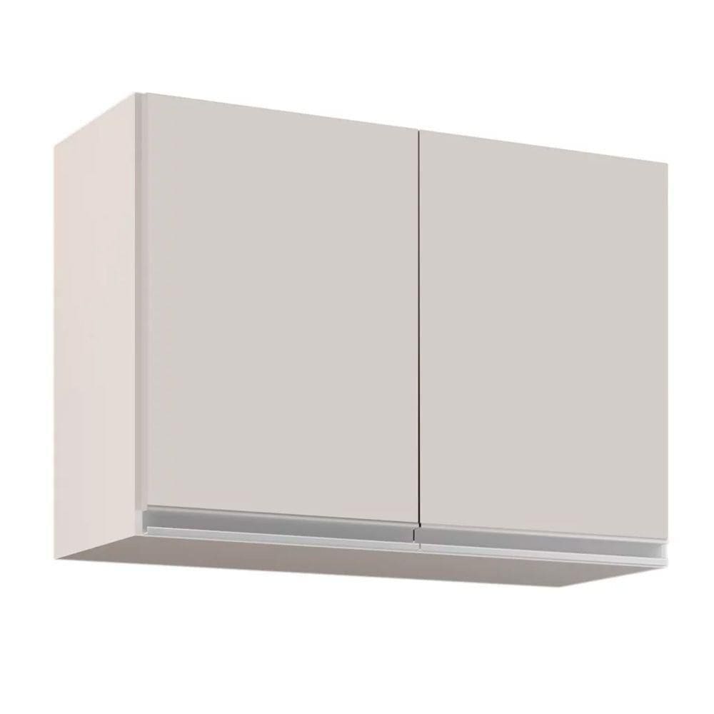 Armário Aéreo De Cozinha 02s Eva 80cm Branco