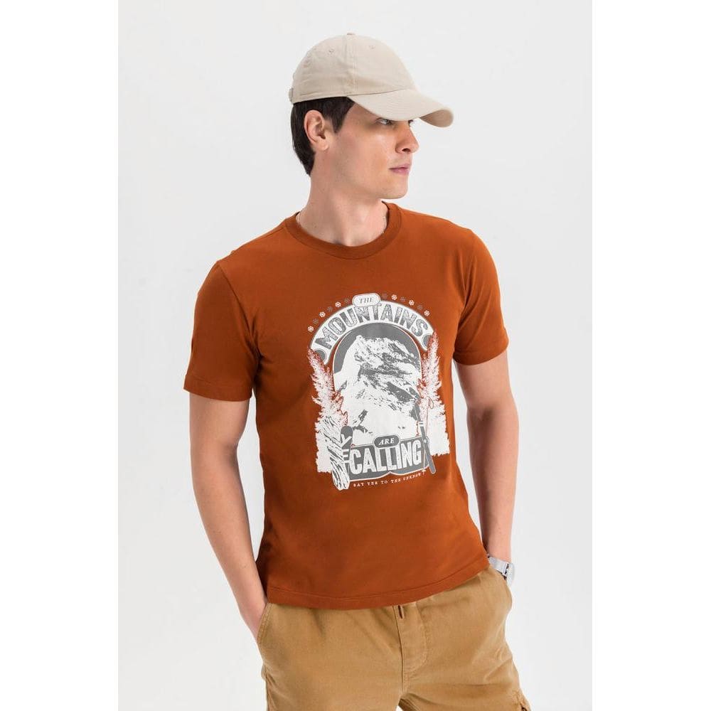 Camiseta masculina em malha Essendi P