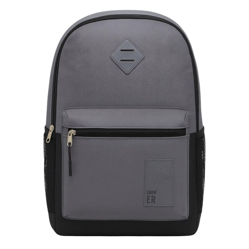 Mochila De Costas Juvenil Escolar Cinza Ref.Mf24056