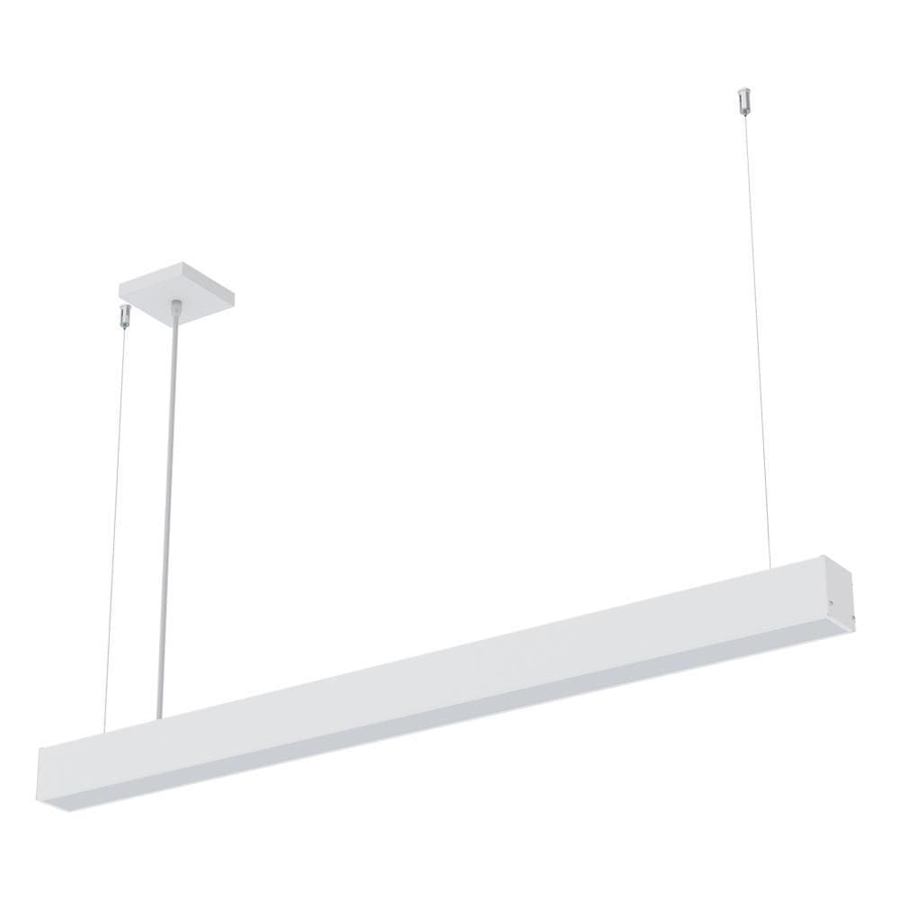 Lustre Pendente Taschibra Vetor Linear Led 35W Branco 6500K