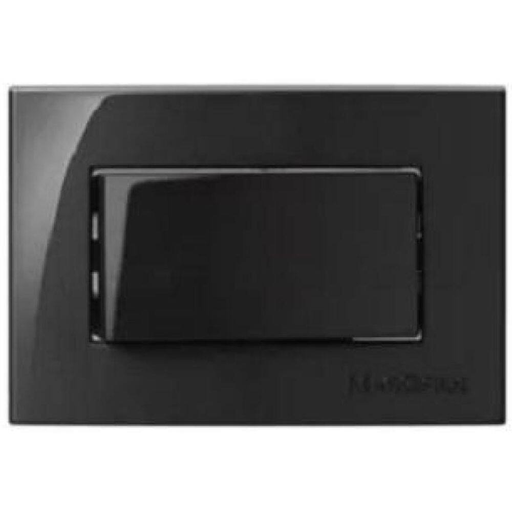 5 Pç Interruptor P/Moveis Margirius Preto 10A 250V