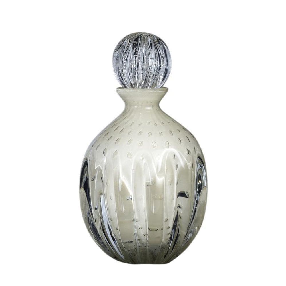 Garrafa Em Cristal Murano Pérola - São Marcos 41Cm