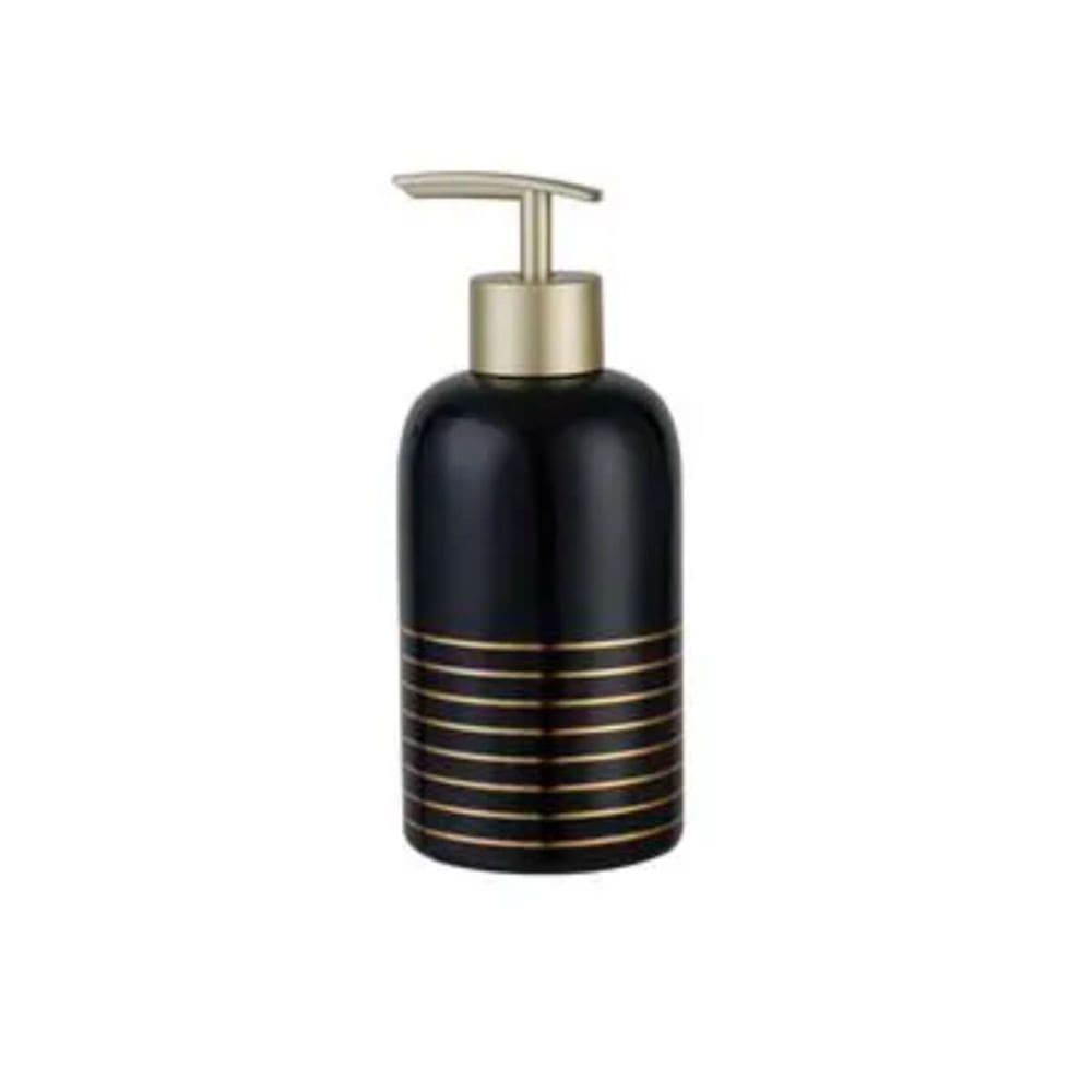 Dispenser Linee Preto e Dourado 7 x 17cm - D1087 - DOLCE HOME